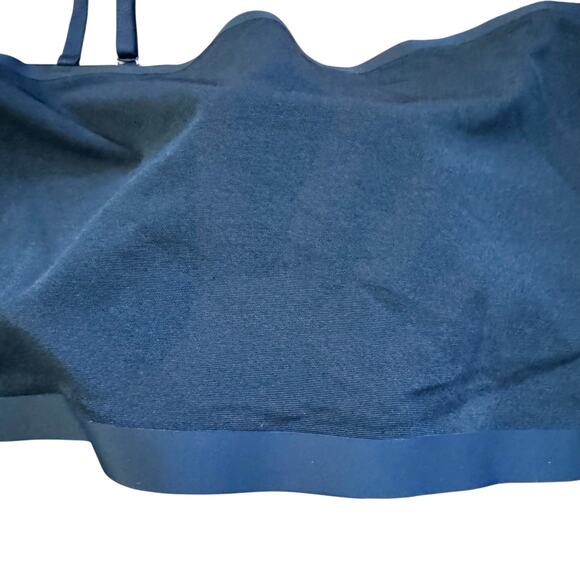 SKIMS Seamless Sculpt Bandeau Bra Onyx Black NWT Size 4X Plus Removable Straps - Picture 2 of 11